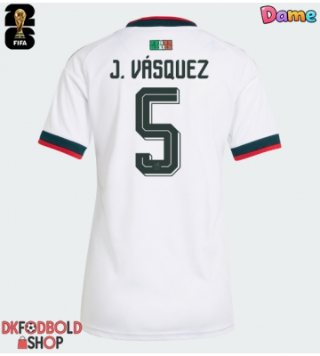 Mexico Johan Vasquez #5 Udebanetrøje Dame VM 2026 Kort ærmer Mexico Johan Vasquez #5 Udebanetrøje Dame VM 2026 Kort ærmer